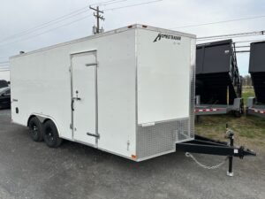 Homesteader 8.5 x 18 V-Nose Enclosed Car Hauler