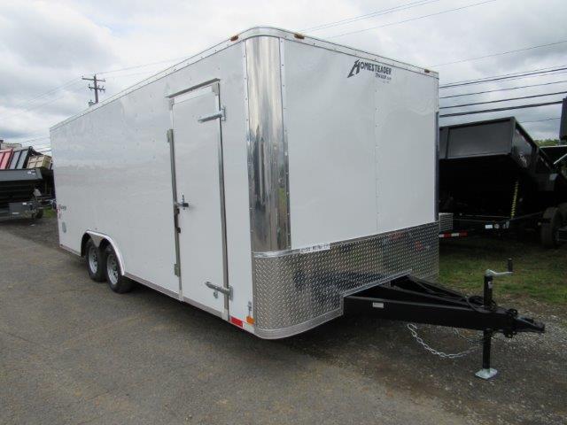 Homesteader 8.5 x 20 Enclosed Car Trailer - 7K Extended Tongue