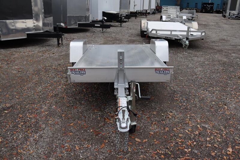 4.5x10 Aluminum Tilt Utility Trailer with a Gas Cylinder - Image 6
