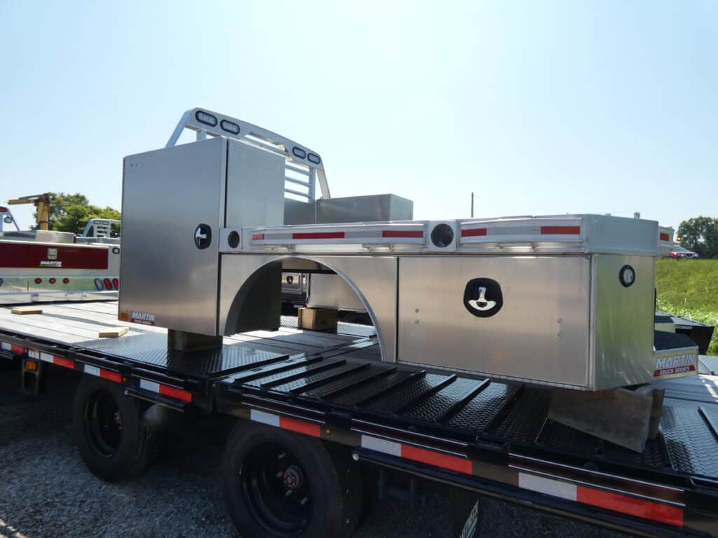 Martin SBV 98"x 112" Skirted Aluminum Flatbed Truck Bed Stock #241100 - Spencer Trailers