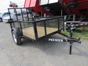 Premier 5 x 8 Landscape Utility Trailer - Mesh Sides