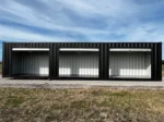 40ft Shipping Container w/3 Roll-Up Side Doors