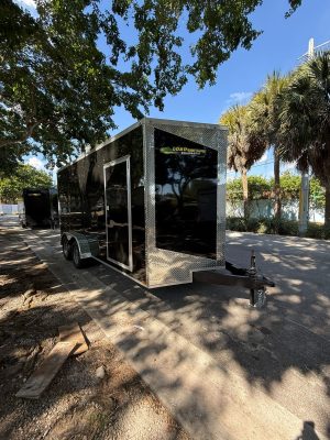 New 2026 Hook & Line 7 x 16 Enclosed Trailer 7k GVWR