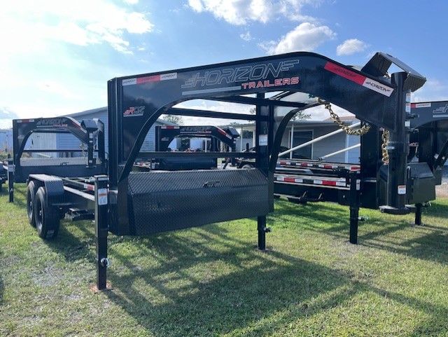 New 2026 Horizon 7 x 14 Gooseneck Roll Off Frame Trailer 14k GVWR - Image 3