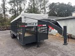 New 2026 Circle W 6.5 x 24 Gooseneck Livestock Trailer 14k GVWR