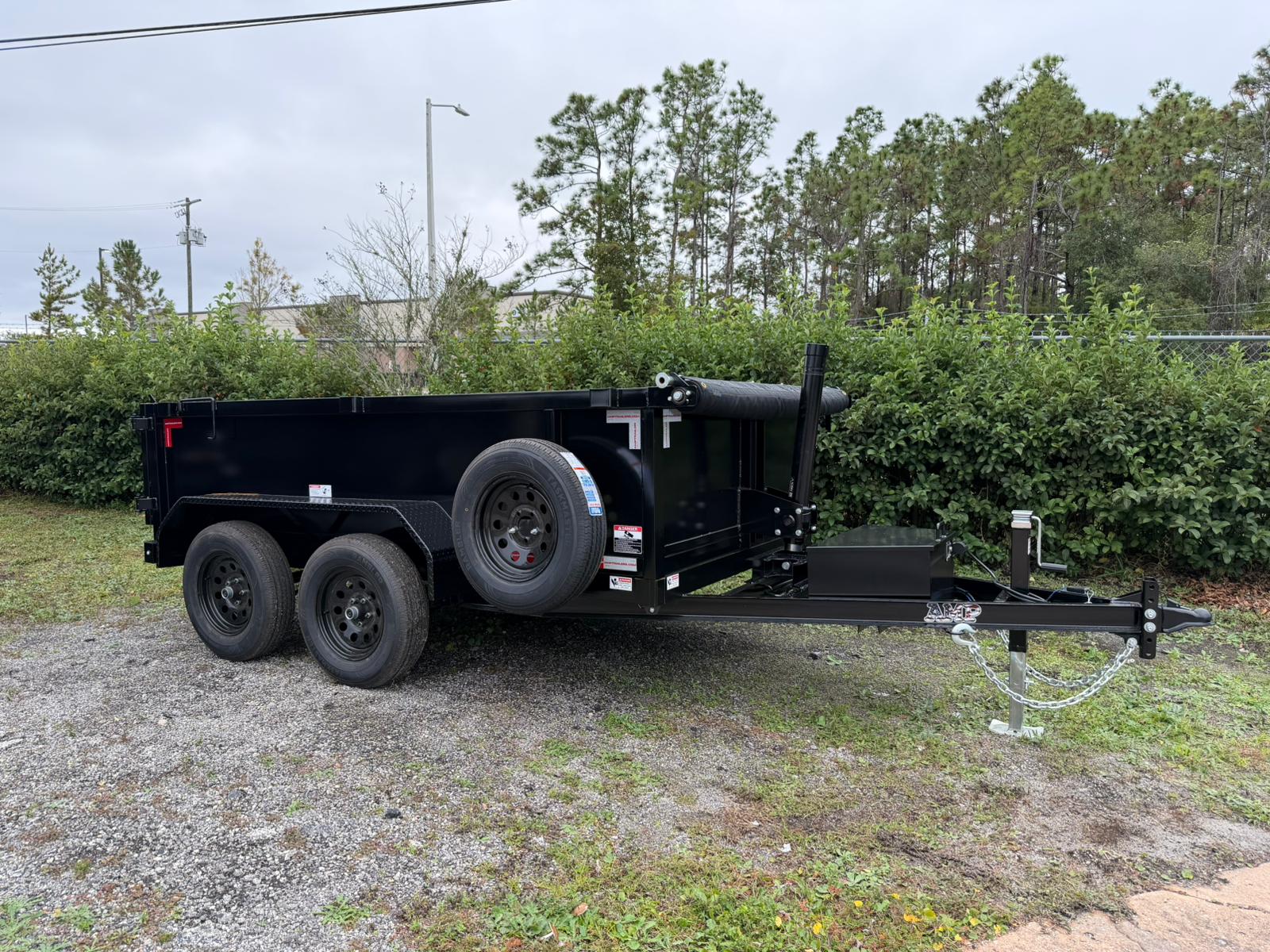New 2026 AMP 6 x 10 Low Side Dump Trailer 7k GVWR