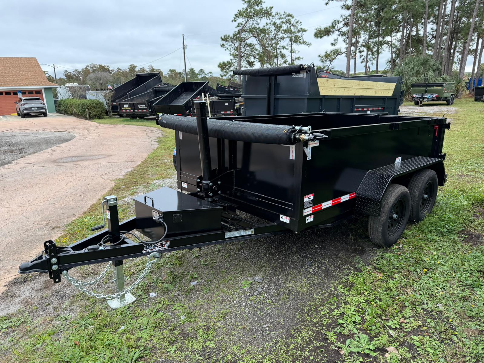 New 2026 AMP 6 x 10 Low Side Dump Trailer 7k GVWR - Image 2