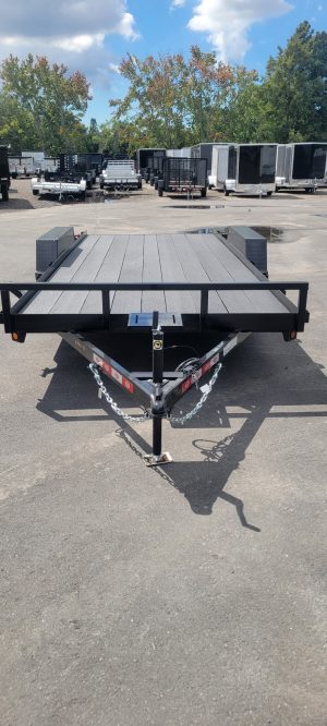 7×18 equipment trailer w/ cobra liner 7k
